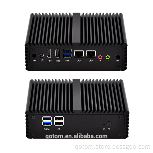 Mini Computer Hareware Celeron 3215U Mini PC Nuc Qotom pfsense fanless mini desktop computer mac pc